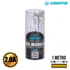 Cabo Micro USB/V8 2A 1mt Kimaster Smart Pro - K102